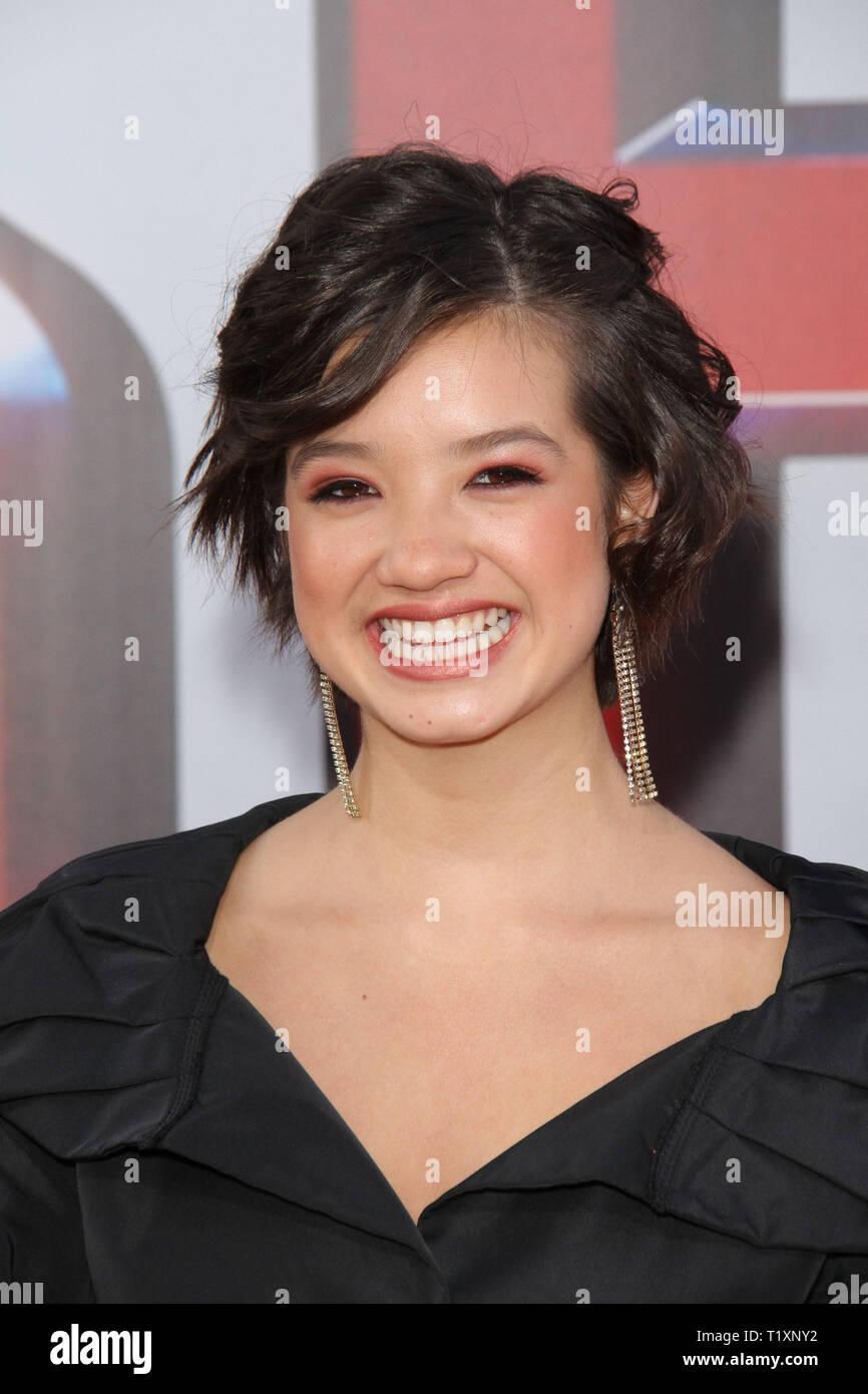 Peyton Elizabeth Lee at The World Premiere of "Shazam" held at the TCL