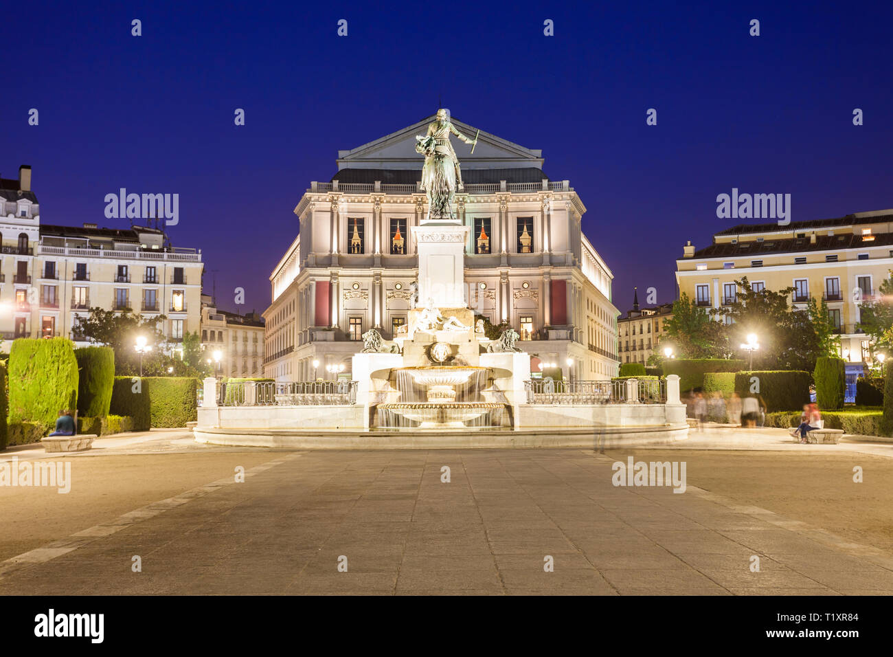 Philip IV of Spain monument and Teatro Real Royal Theatre, major opera