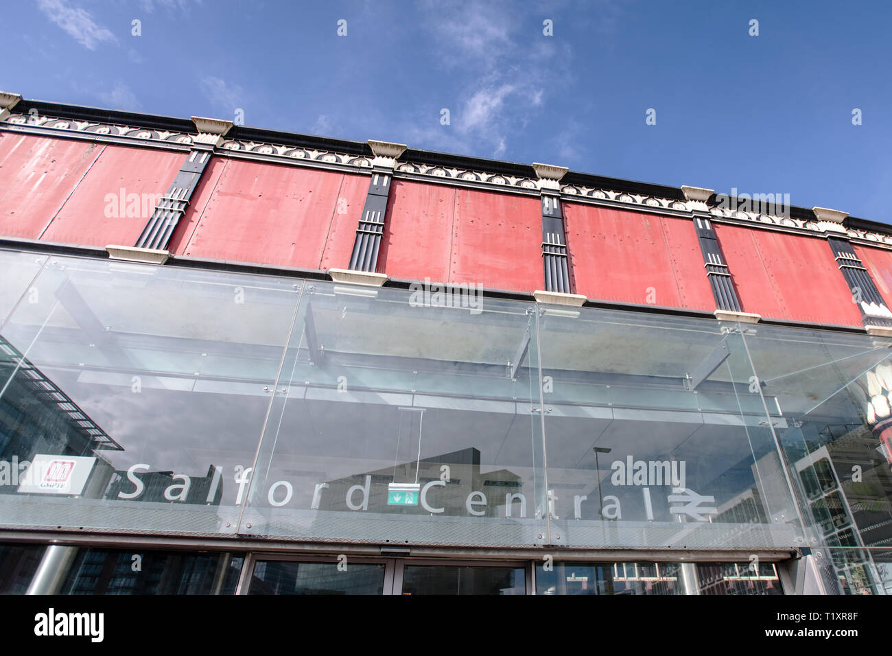 Salford Central Railway Station Stock Photo Alamy