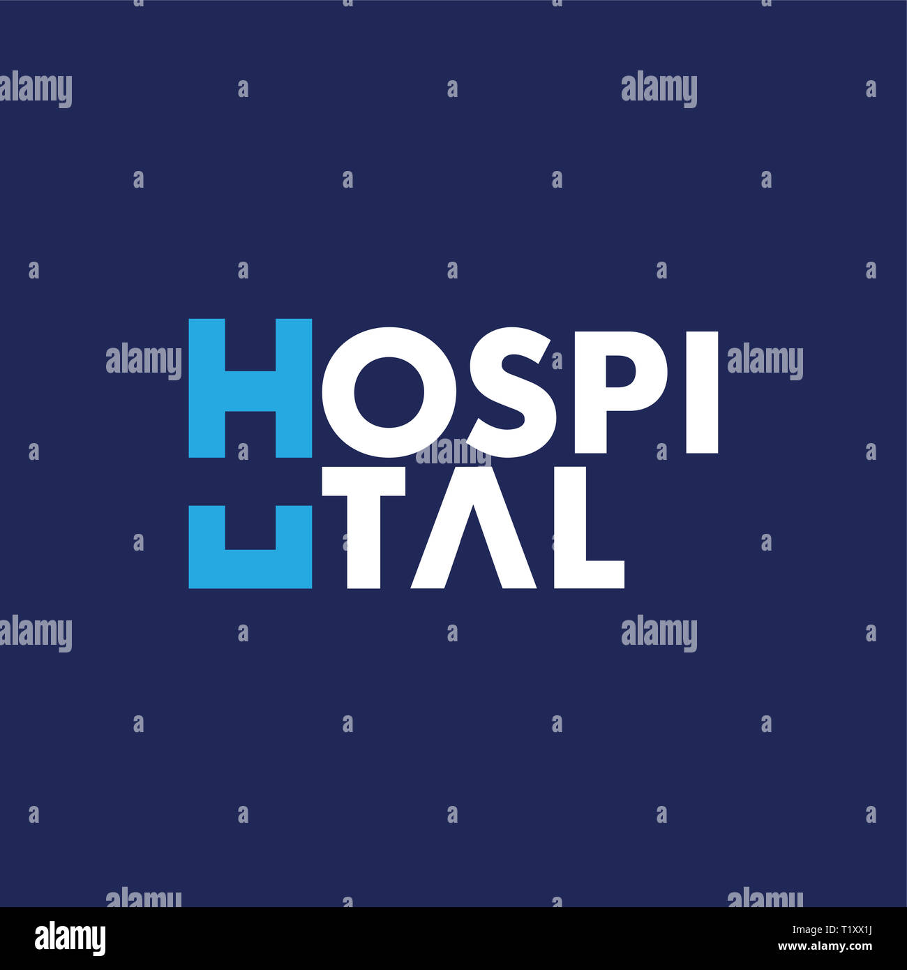 hospital logo design template Stock Photo Alamy