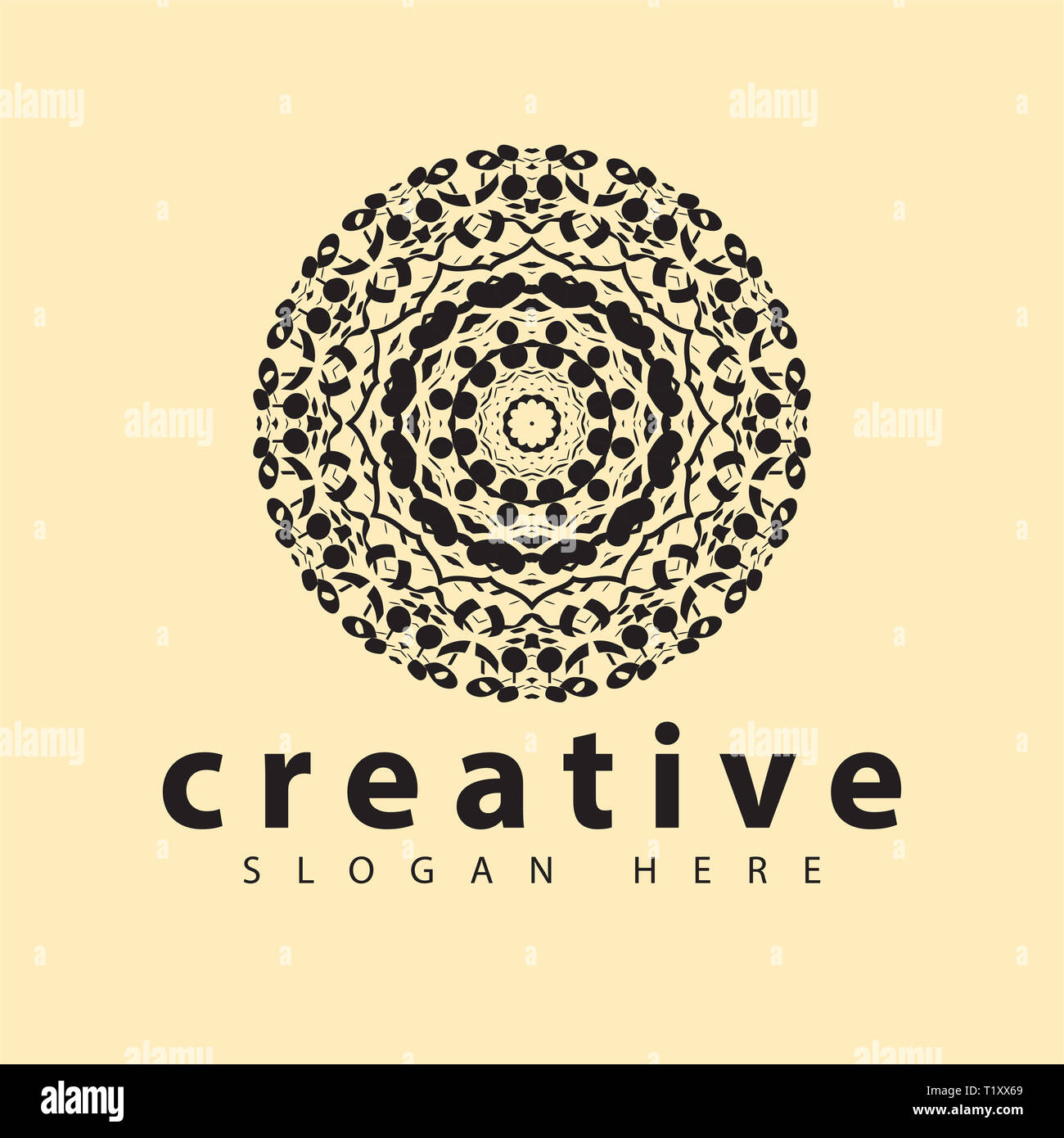 Mandala abstract logo vector template Stock Photo