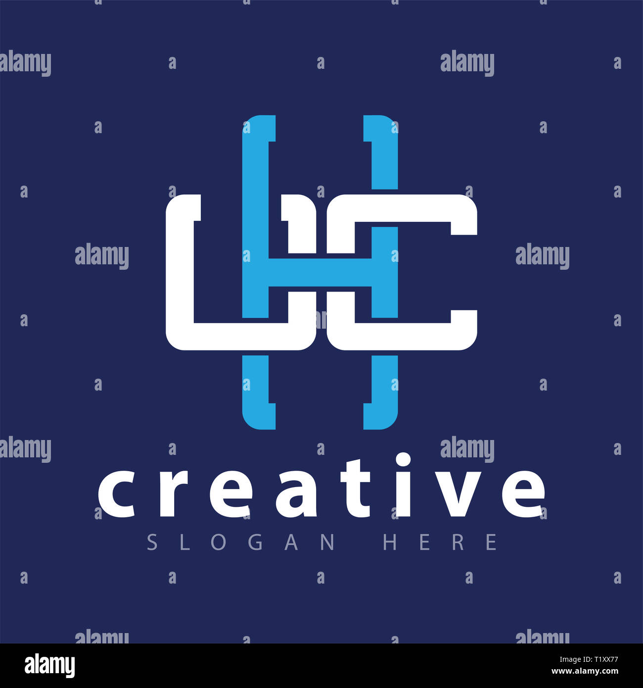 Letter cross medical logo icon vector Stock Photo - Alamy