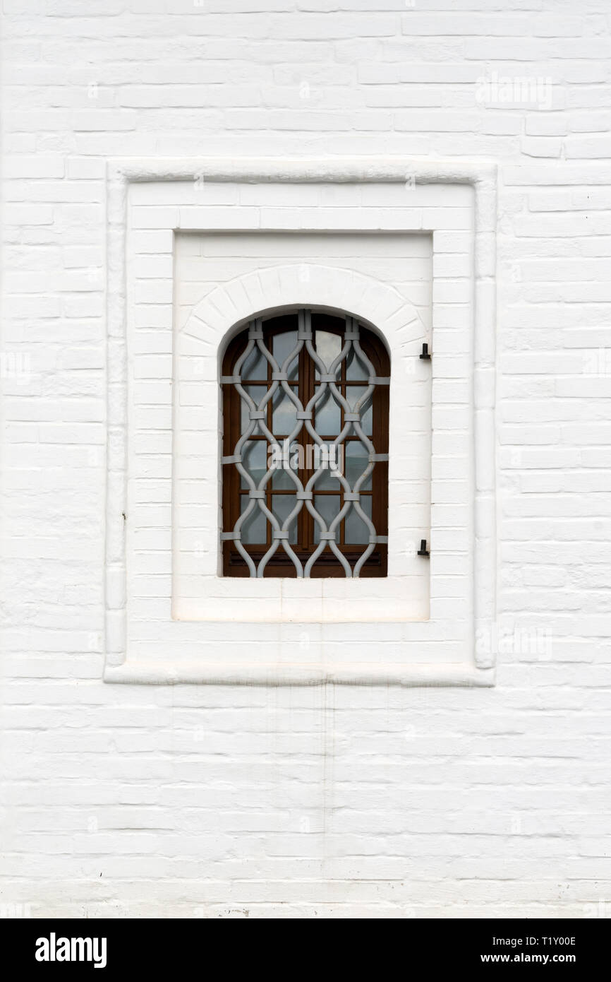 Window in the old stone wall Stock Photo - Alamy