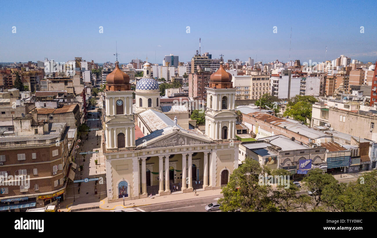 San Miguel de Tucumán/Tucumán/Argentina - 01.01.19: Cathedral of Our Lady of the Incarnation, San Miguel de Tucumán, Argentina. Stock Photo