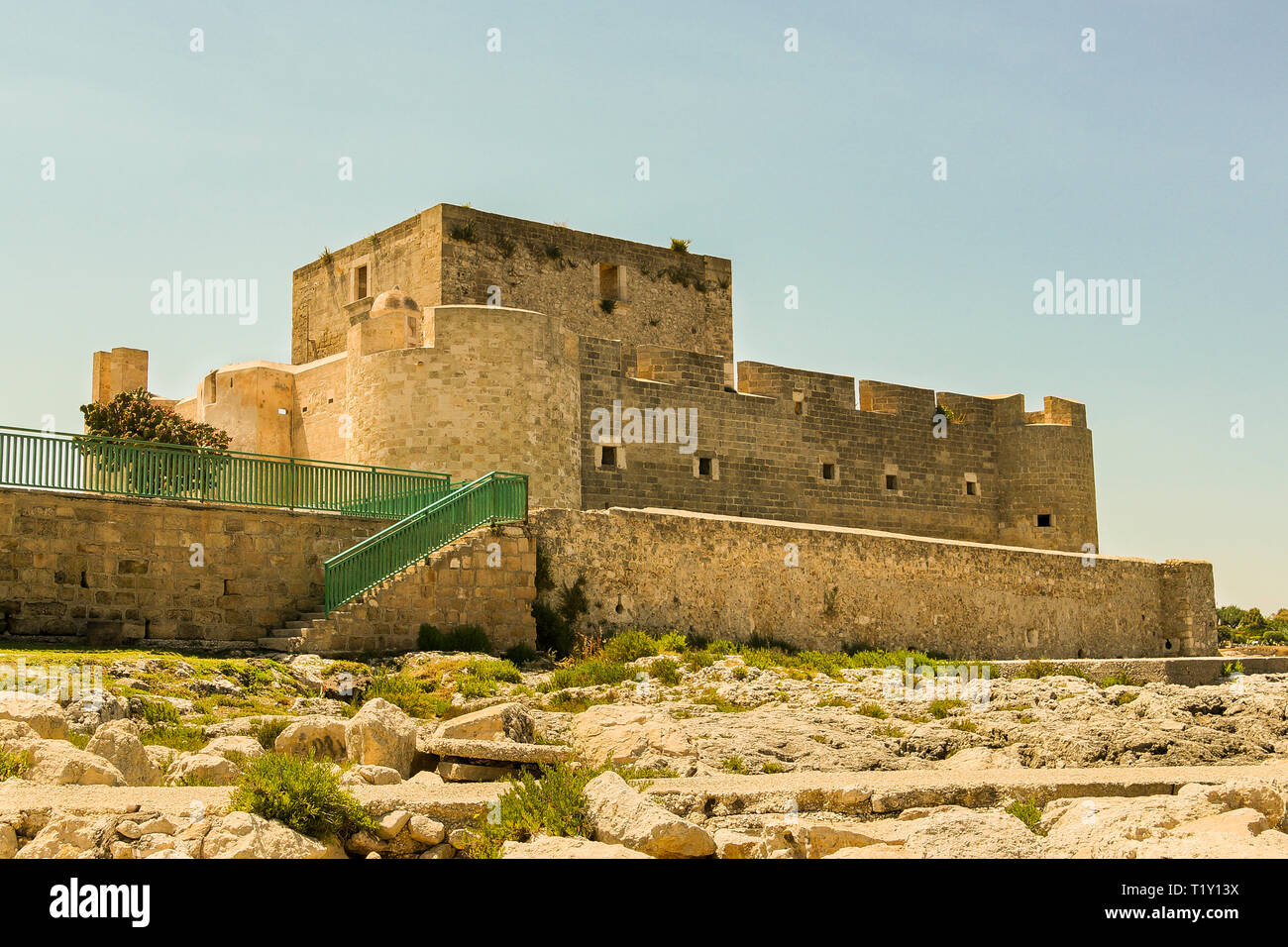 Sights of Brucoli Castle in Augusta Sicily, Italy Stock Photo Alamy