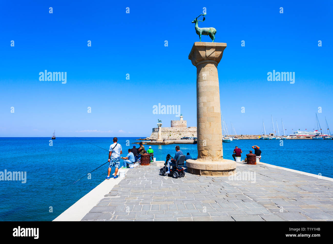 Colocos Rhodes Colossus rhodes greece hi-res stock photography and images - Alamy