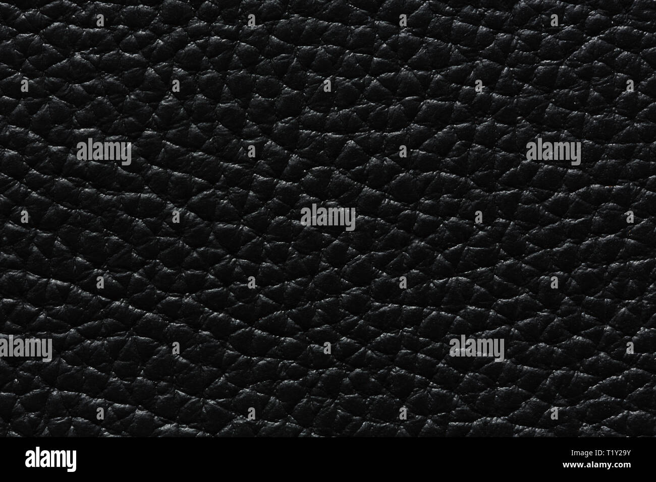 Extraordinary leather texture in stylish black colour. Stock Photo