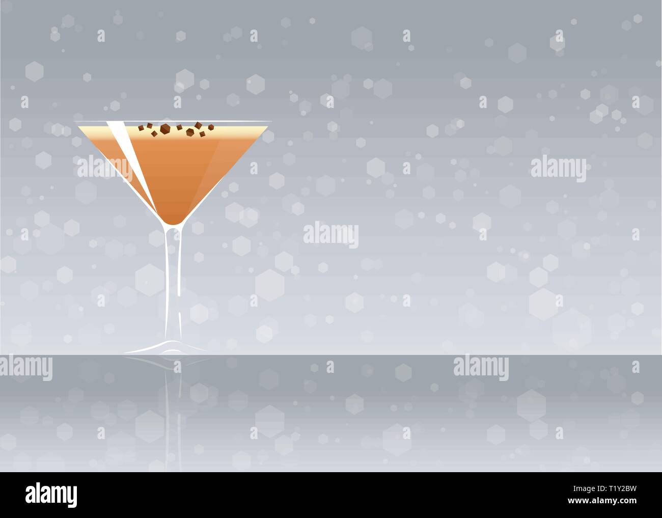 Official cocktail icon, The Unforgettable Porto flip cartoon illustration  for bar or restoration alcohol menu in elegant style on mirrored surface  Stock Vector Image & Art - Alamy