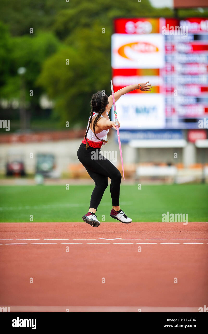 March 28, 2019 Alexis McAllister 3034 with So. Utah in action Women