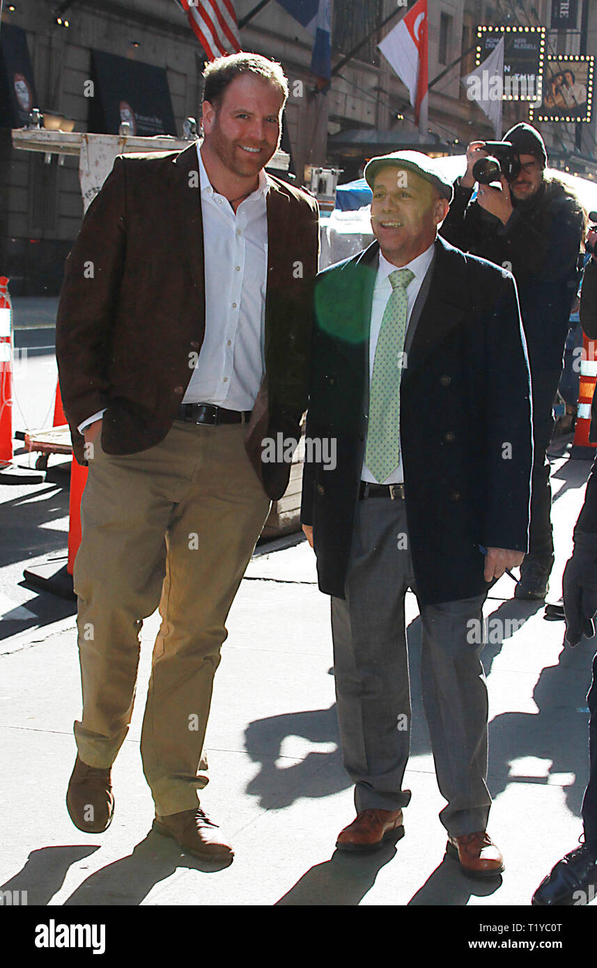 NEW YORK, NY - March 28: Josh Gates at Strahan & Sara promoting