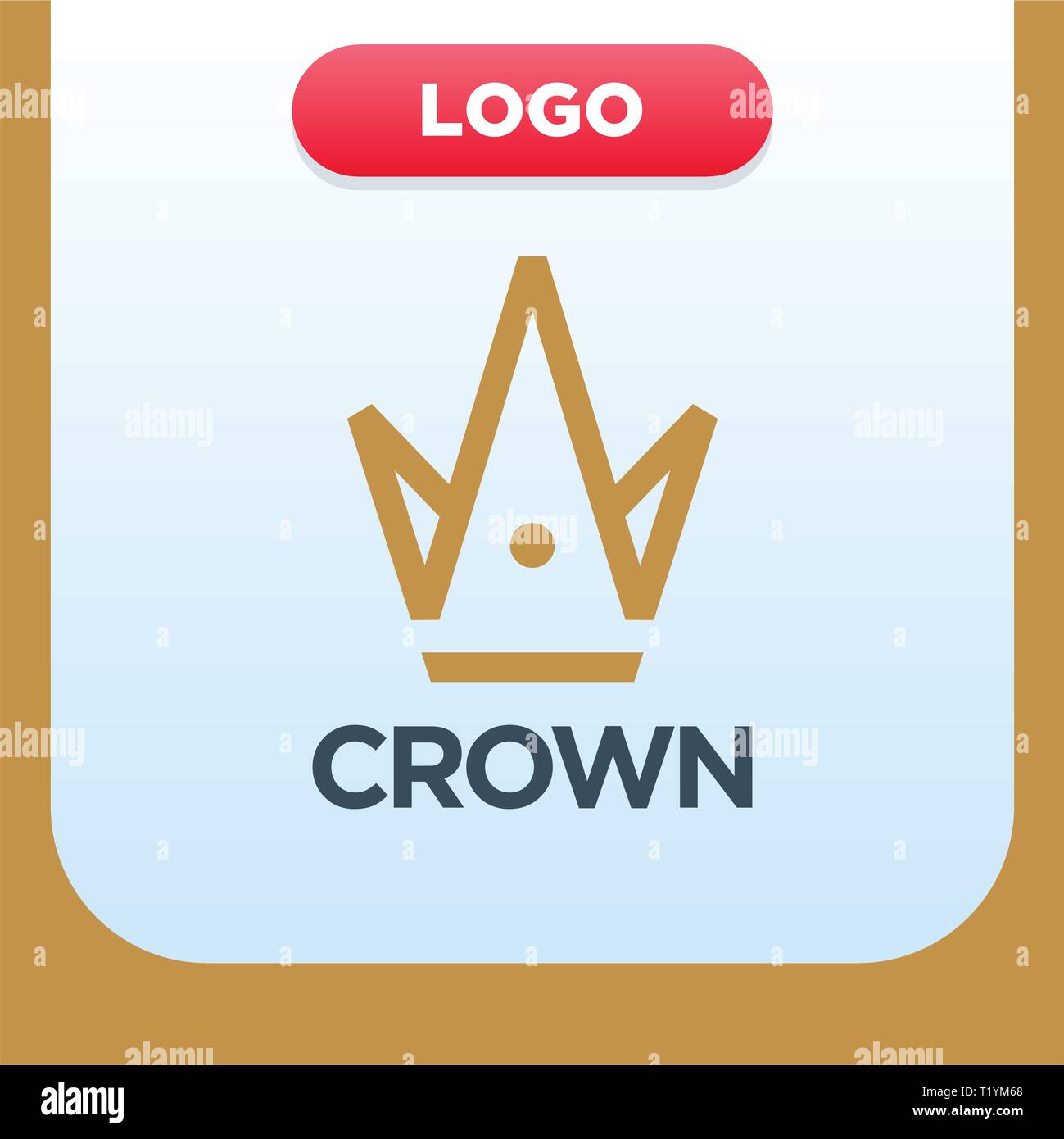 Royal crown logo template with letter a and m Stock Vector Image & Art ...