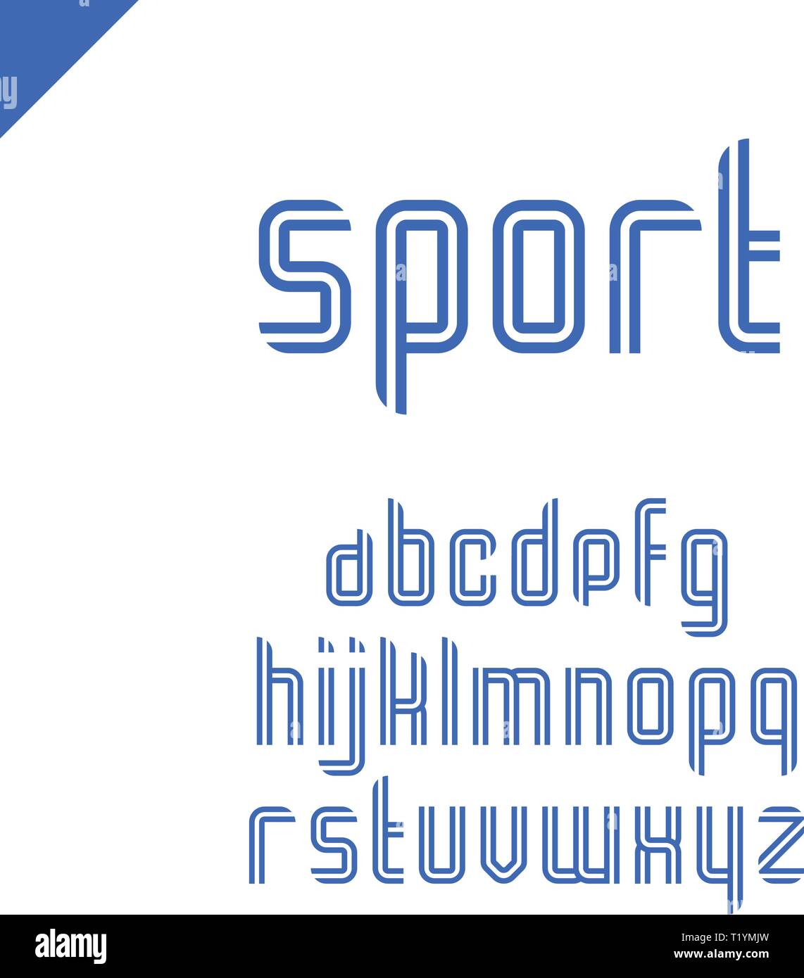Vector Letras Sport Sport font Vector square alphabet or letter set Stock Vector Image ...