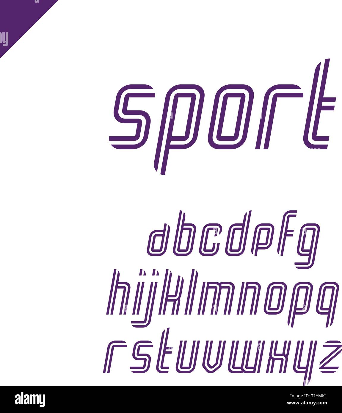 Sport font Vector square alphabet or letter set Stock Vector Image & Art Alamy