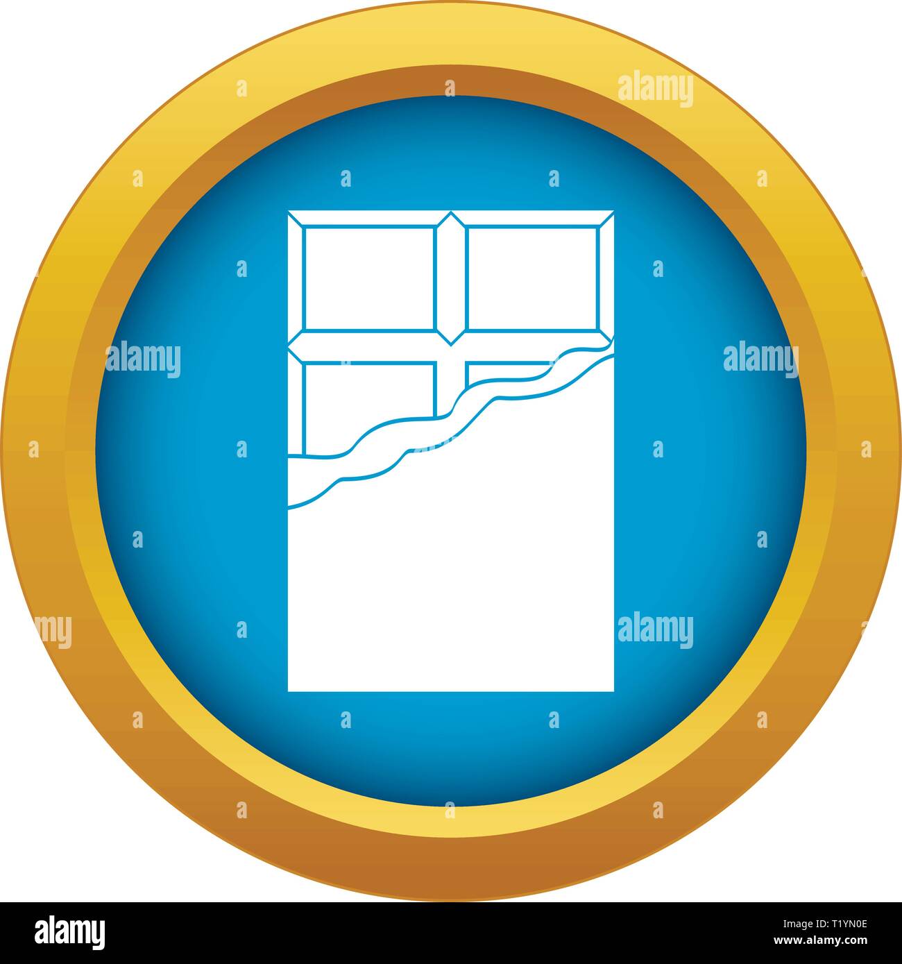 Chocolate icon blue vector isolated Stock Vector Image & Art - Alamy