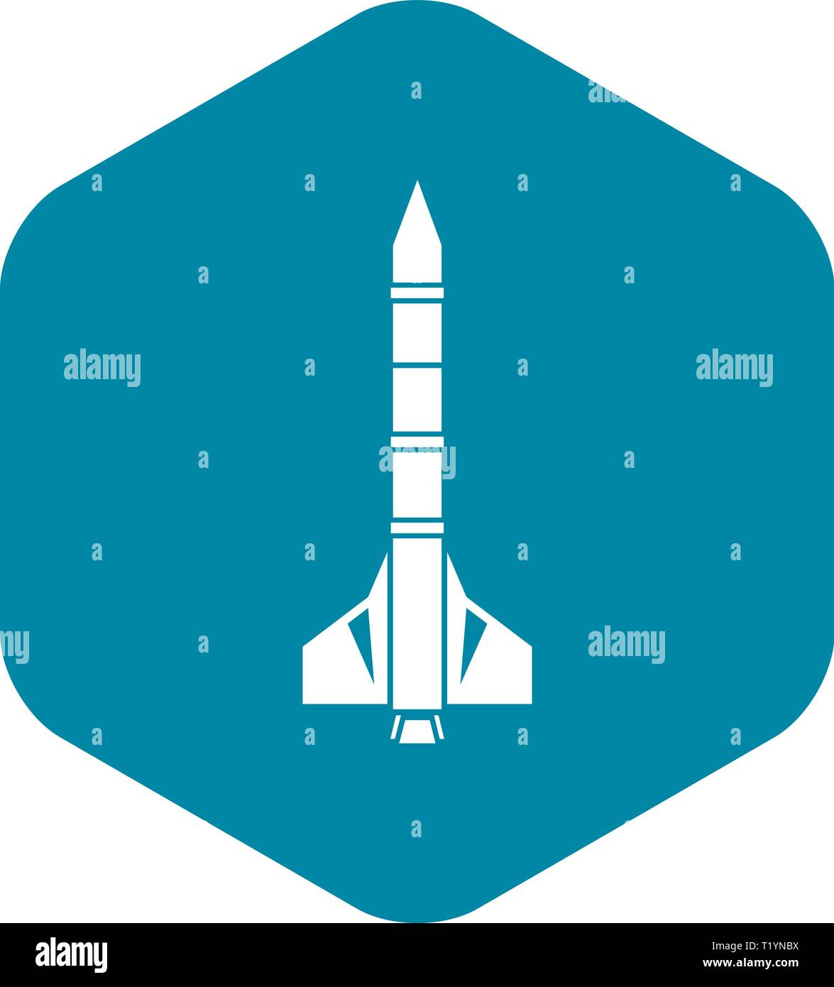 Atomic rocket icon, simple style Stock Vector Image & Art - Alamy