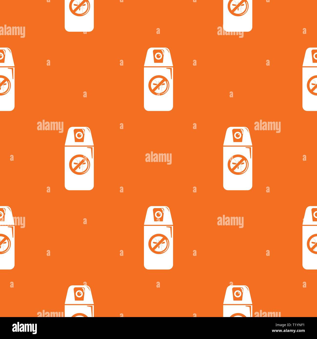 Mosquito spray pattern vector orange Stock Vector