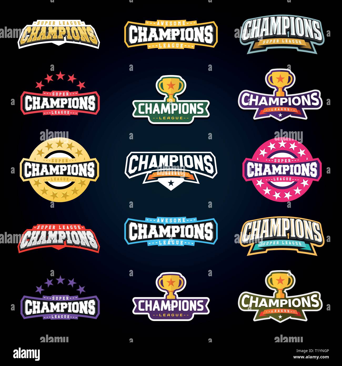 Champions league Stock Vector Images - Alamy