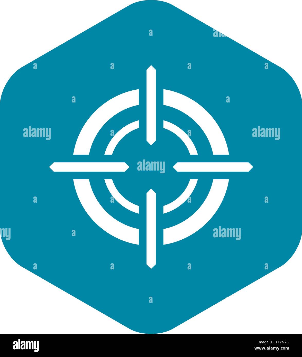Target icon, simple style Stock Vector Image & Art - Alamy