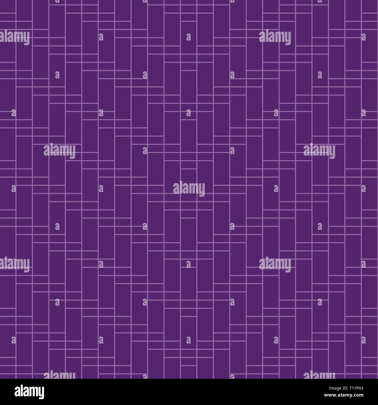 Colorful abstract pattern from rectangle shape. Seamless vector illustration violet color Stock Vector