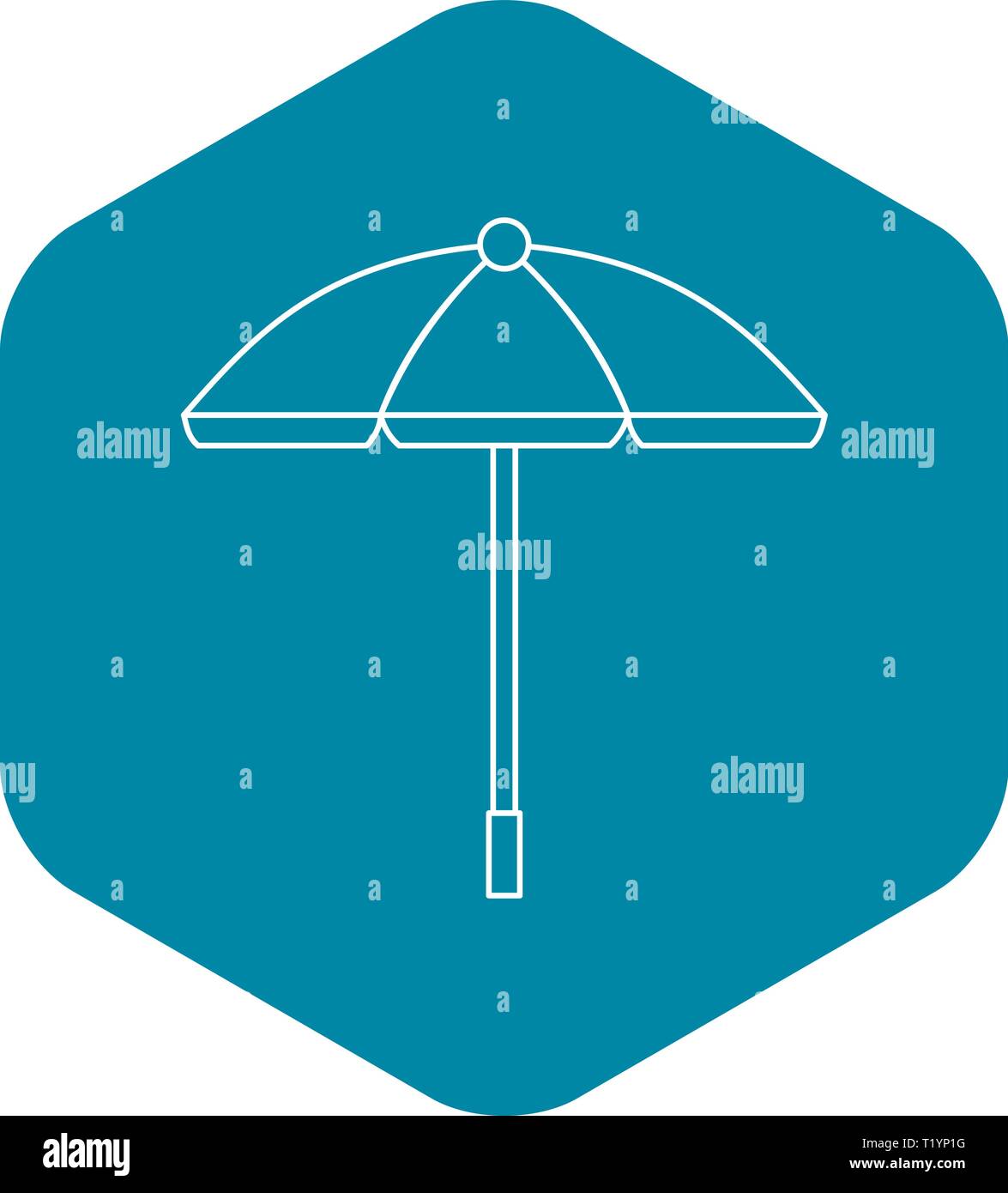 Sun umbrella icon, outline style Stock Vector Image & Art - Alamy