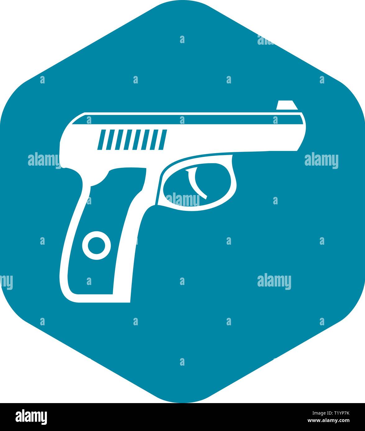 Gun icon, simple style Stock Vector Image & Art - Alamy