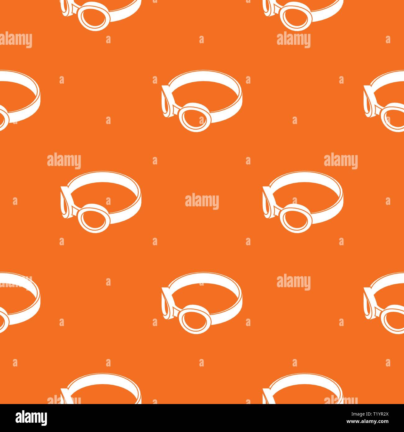 Glasses welding mask pattern vector orange Stock Vector
