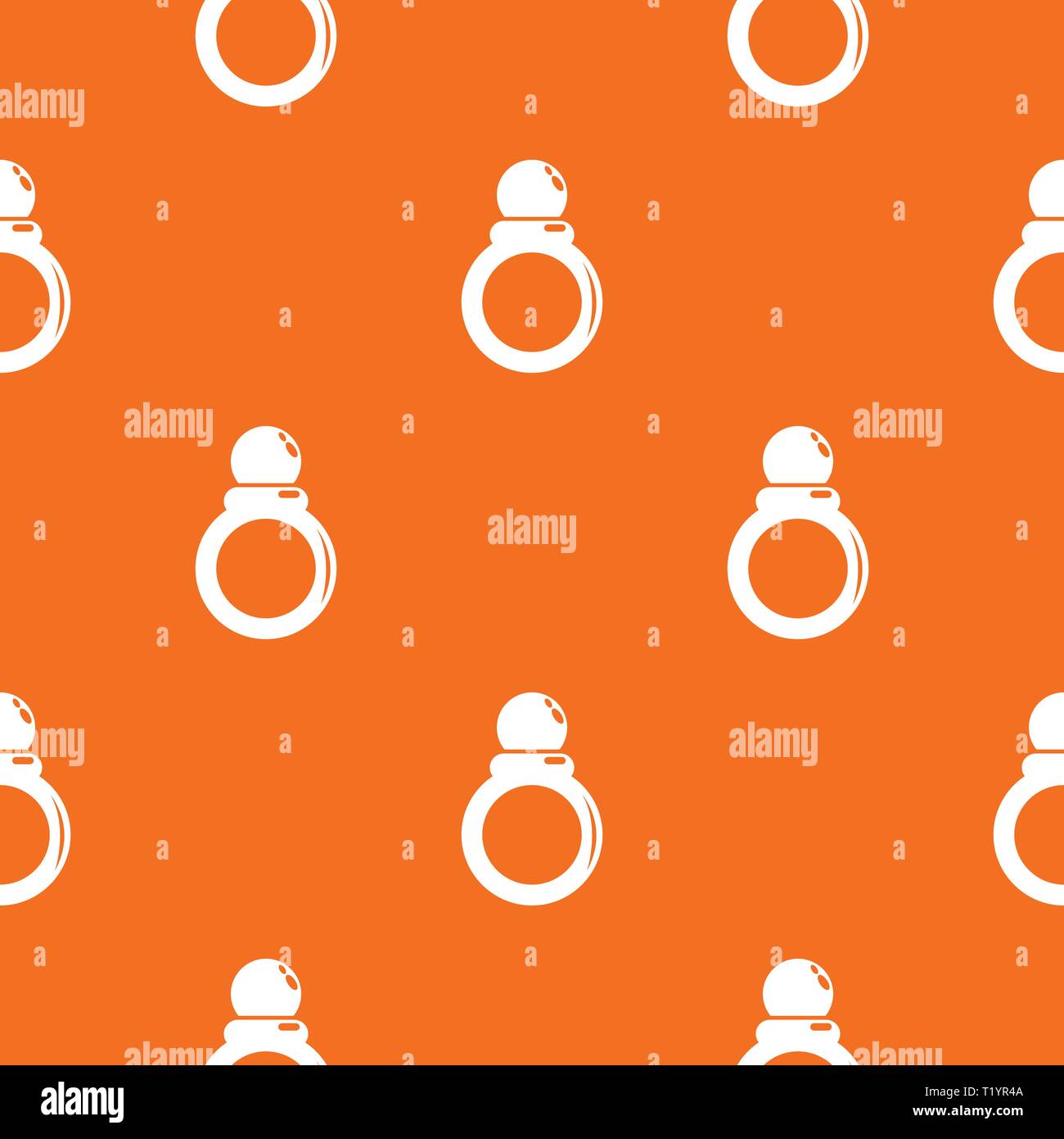 Ring pattern vector orange Stock Vector
