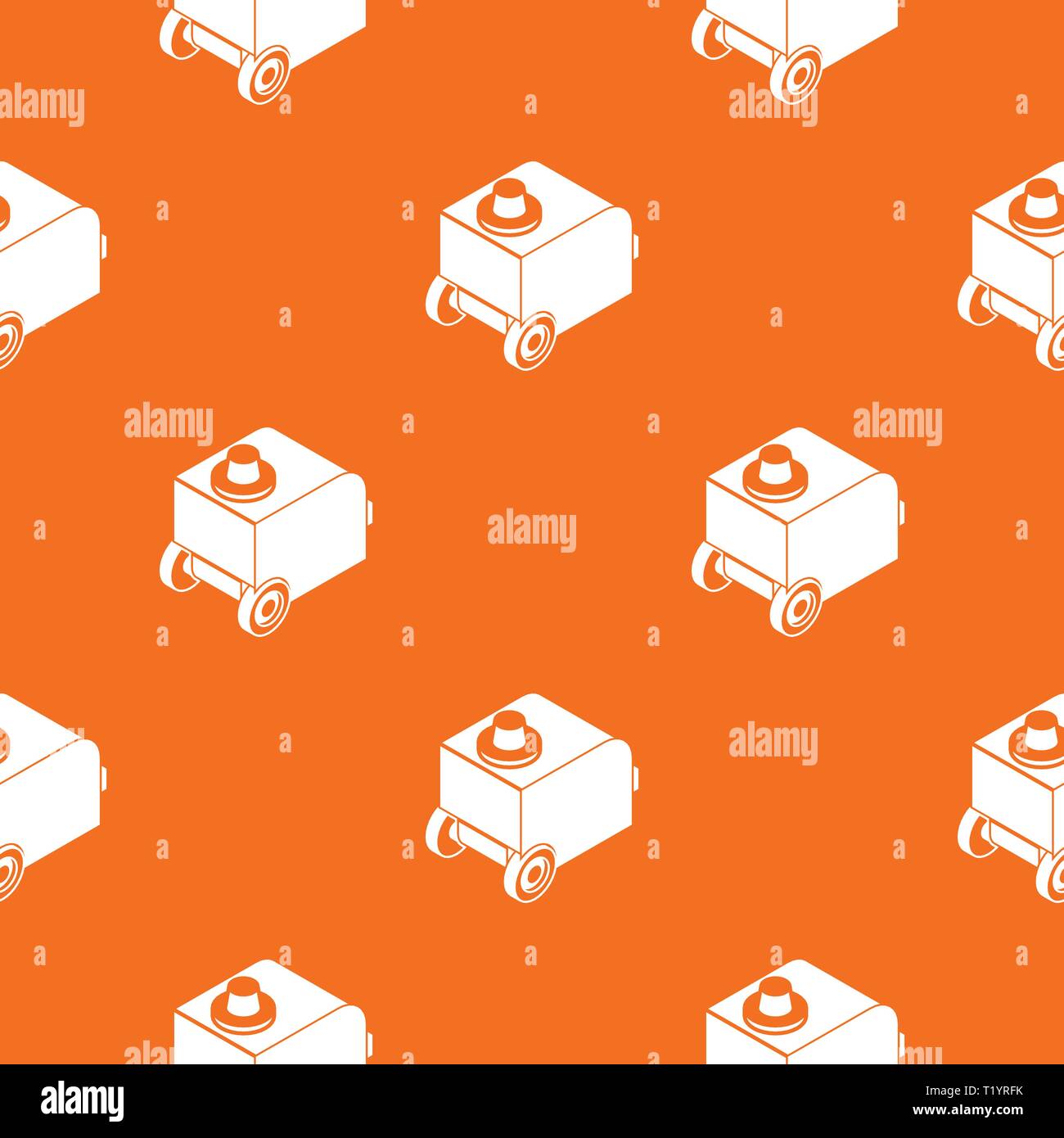 Welding machine pattern vector orange Stock Vector