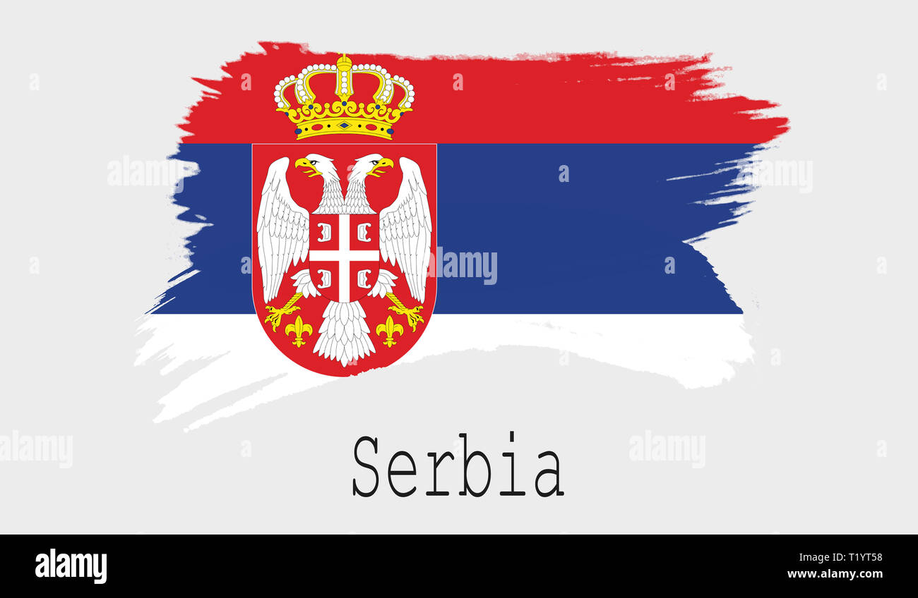 Флаг Сербии Раскраски