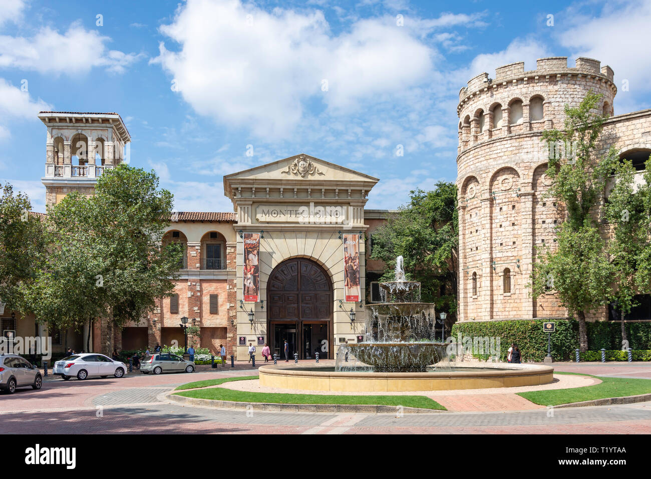 West Entrance to Montecasino Leisure & Casino Complex, Fourways, Sandton, Johannesburg, Gauteng Province, Republic of South Africa Stock Photo