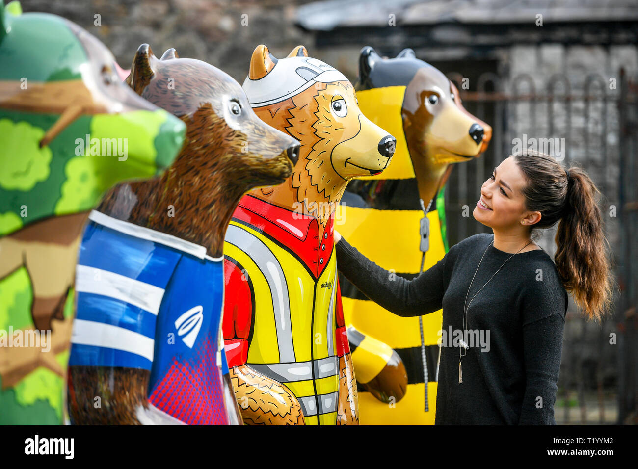 Jenny Mullen takes a first look at the colourful lifesize bear