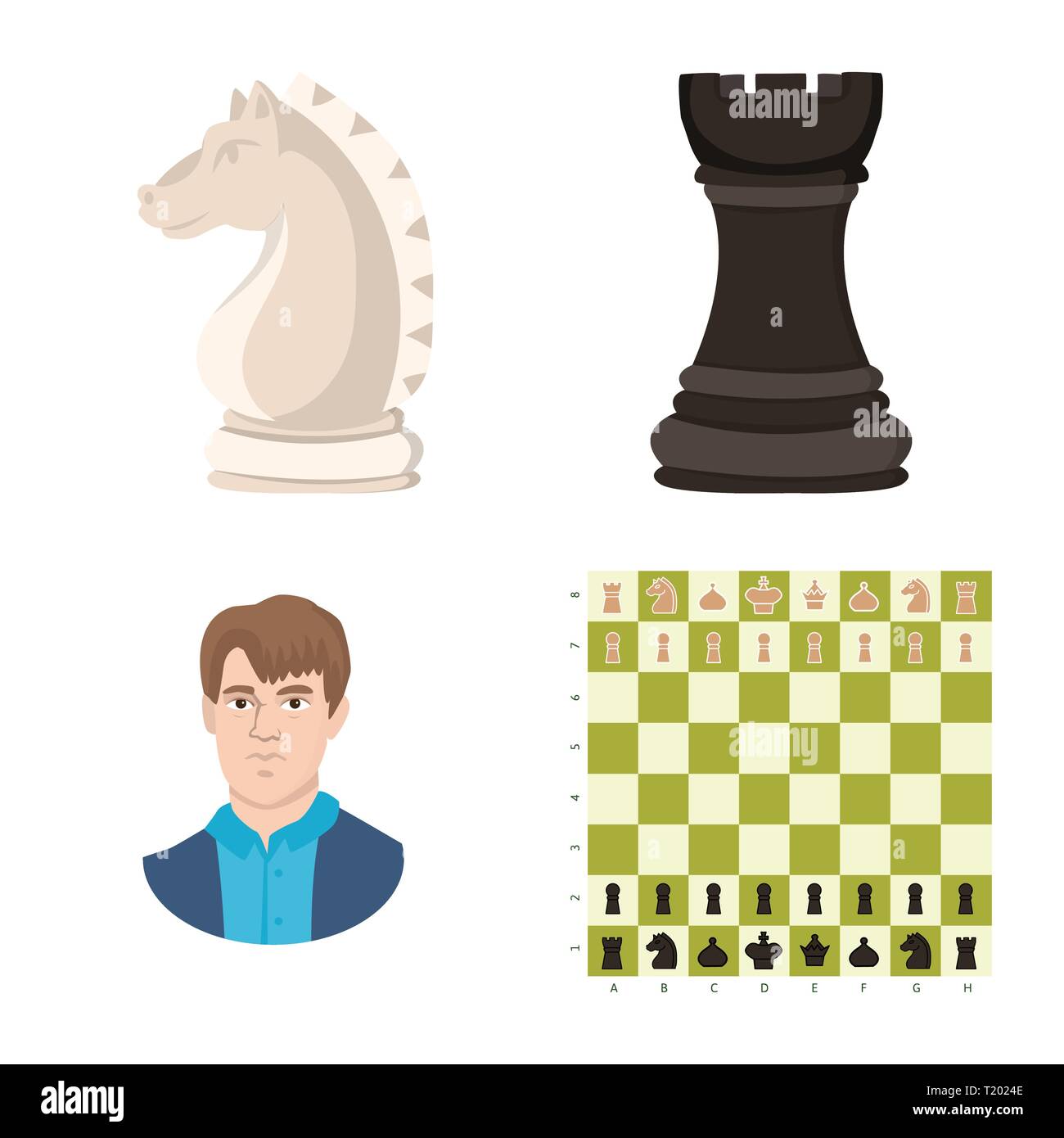 rook chess color icon vector illustration, Stock vector