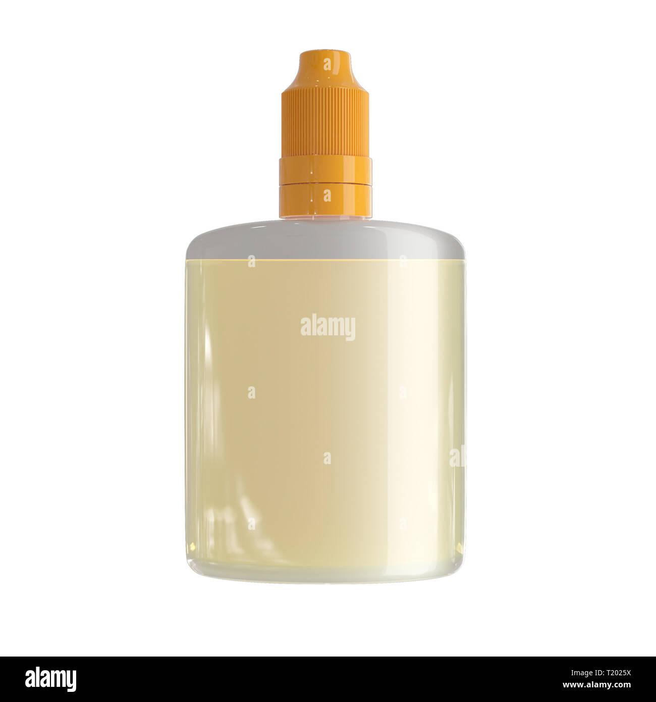 3d rendering mockup bottle with liquid Stock Photo