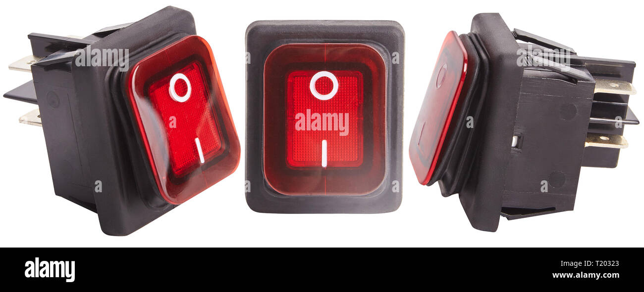 Set of buttons for turning the coffee machine. ON button, espresso