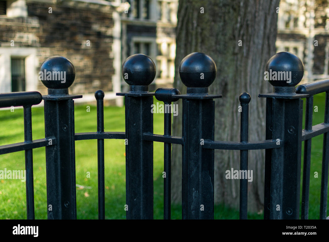Wrought Iron Fence Post High Resolution Stock Photography and Images