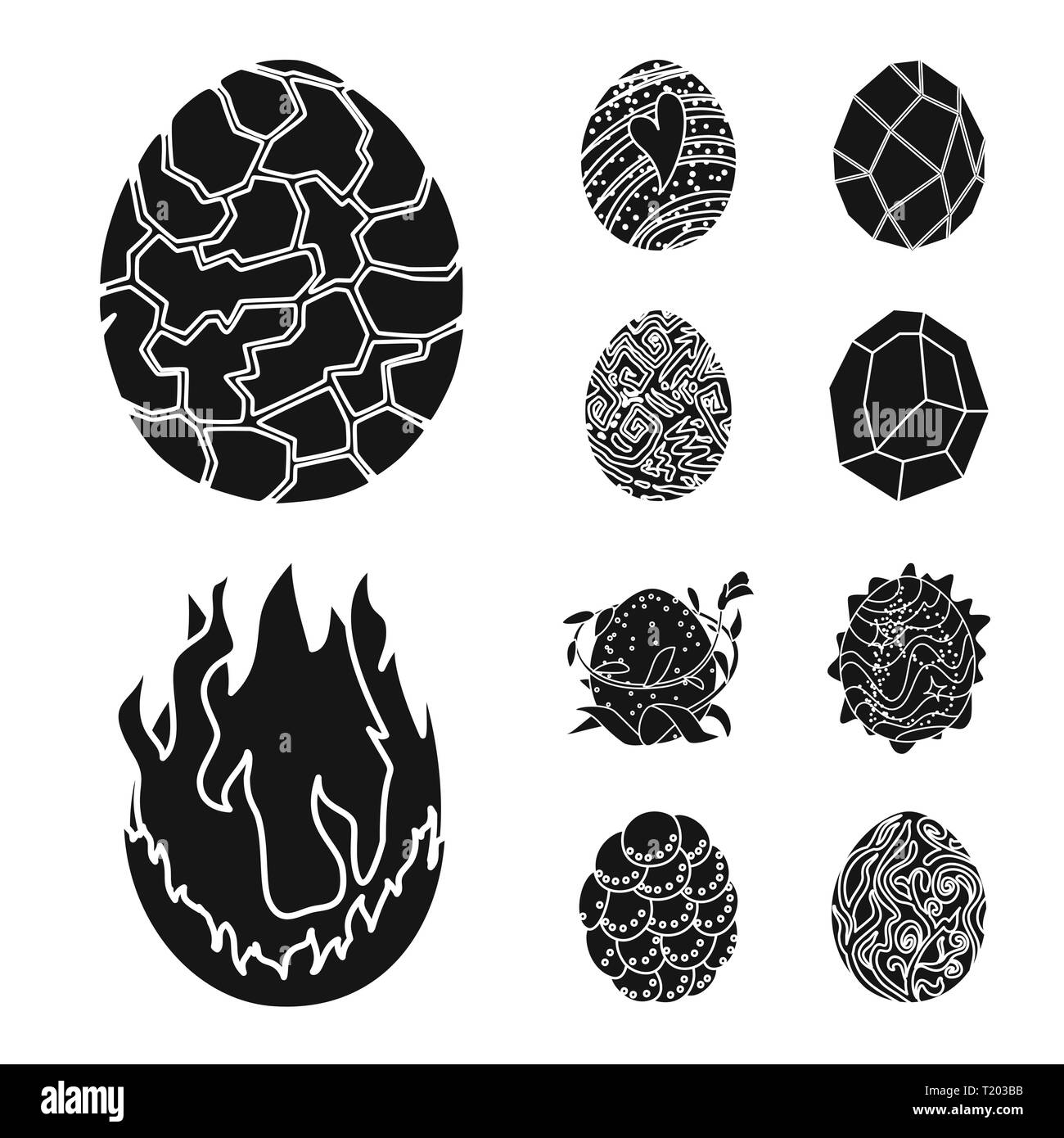 Vector design of fantastic and cute logo. Set of fantastic and magic ...