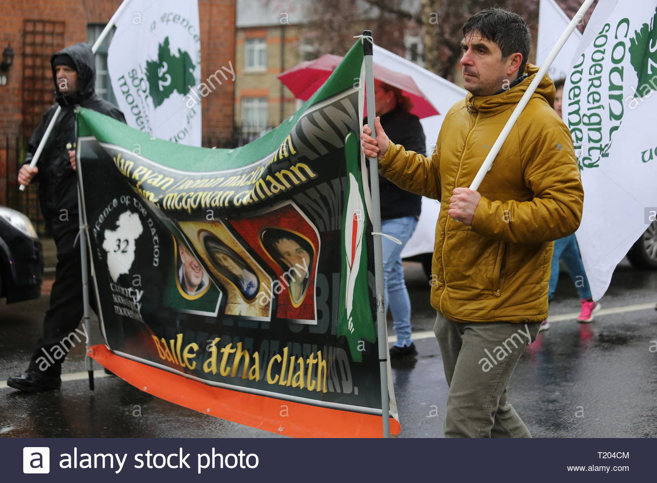 Irish Unity March Marching to unity hi-res stock photography and images - Alamy
