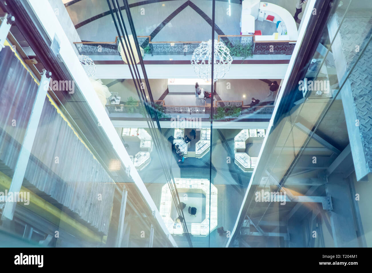 Top down view mall hi-res stock photography and images - Alamy