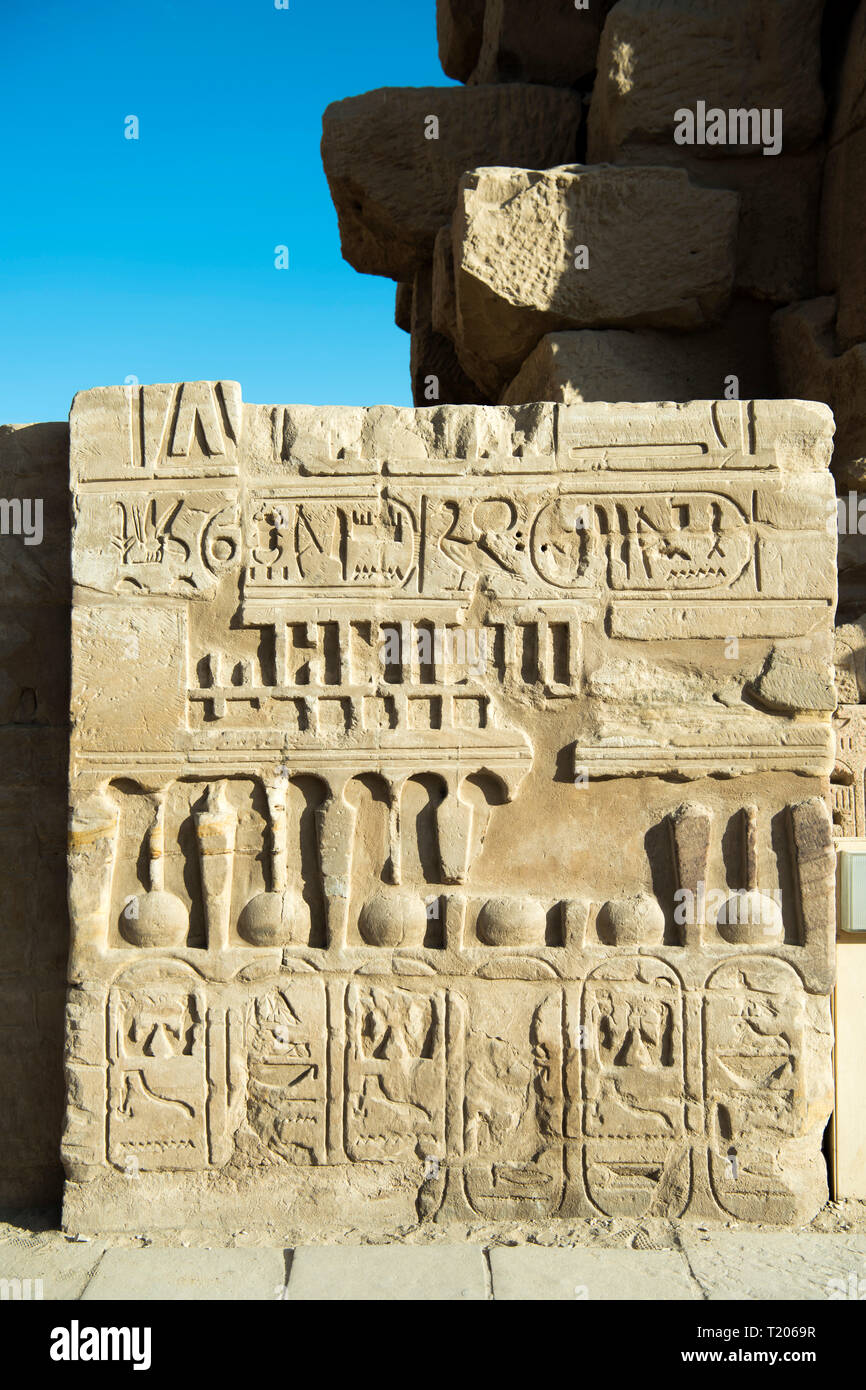 Ägypten, Luxor, Karnak-Tempel, Stock Photo