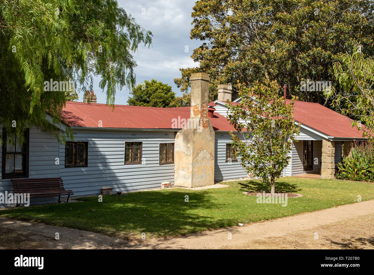 Woodlands Homestead, Woodlands Historic Park, Tullamarine, Victoria, Australia Stock Photo