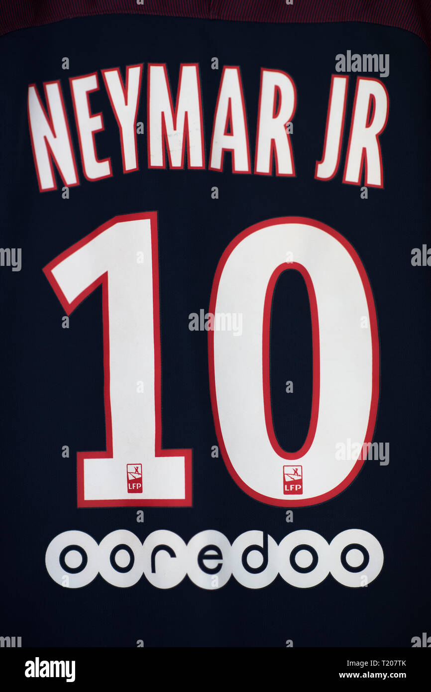 neymar jersey number psg