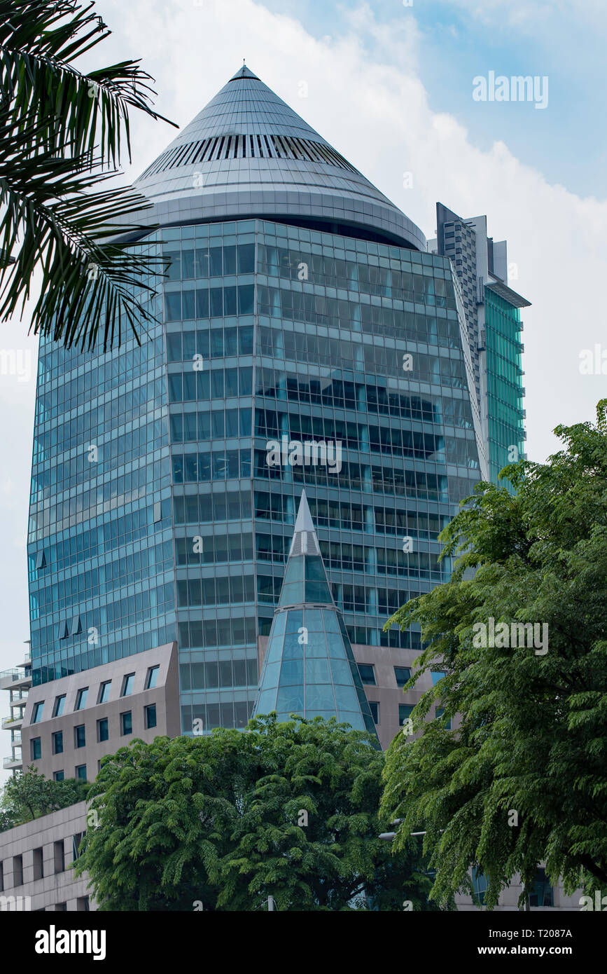 The Wheelock Place building on the corner of Paterson and Orchard Roads in Singapore Stock Photo