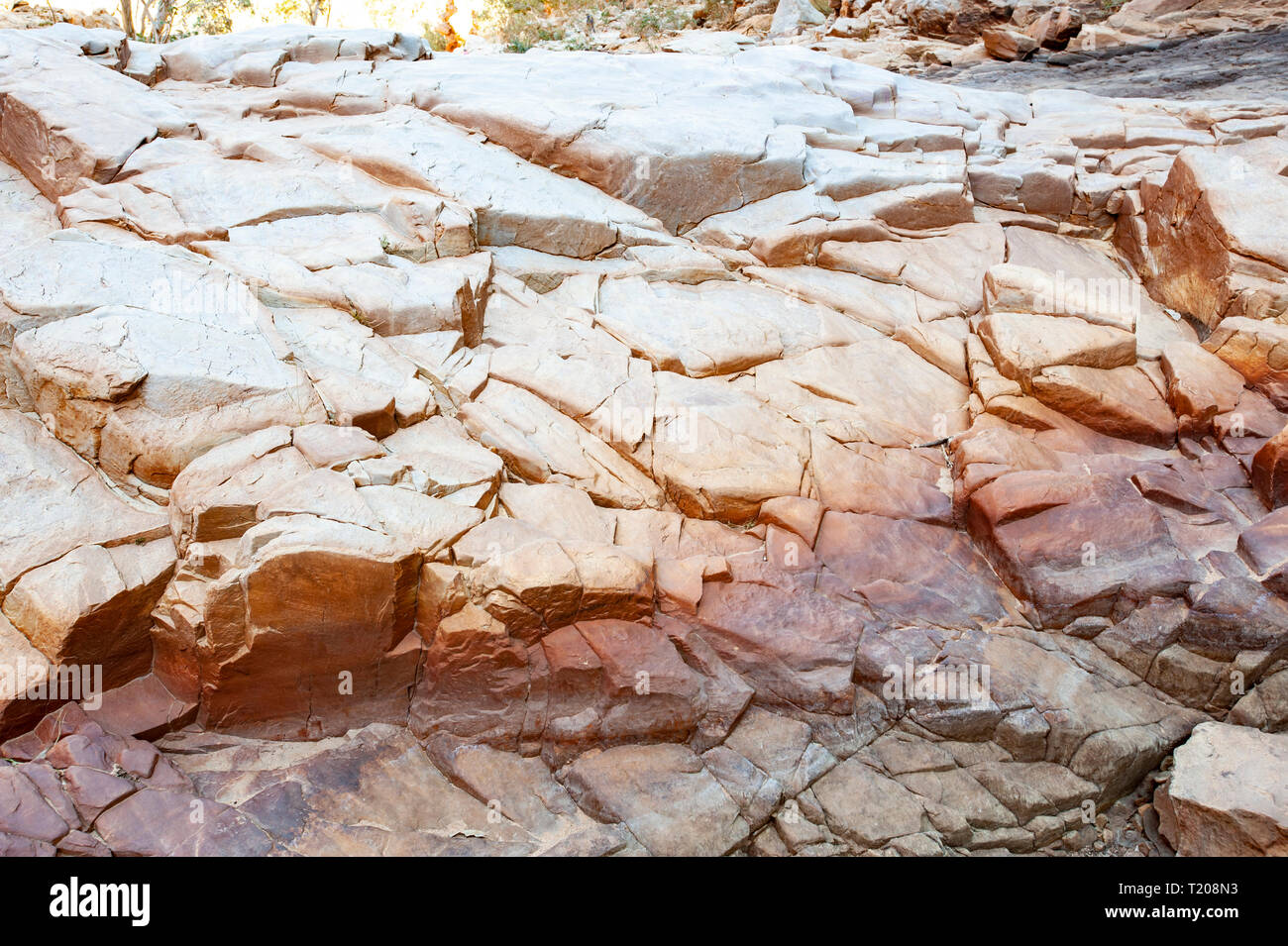 Australian Colorful Rocks Coloured rock in Redbank Gorge, Northern Territory, Australia Stock ...