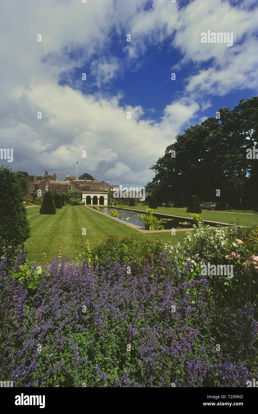 The Queen Mother's Garden, Walmer Castle, Deal, Kent, England, UK Stock Photo