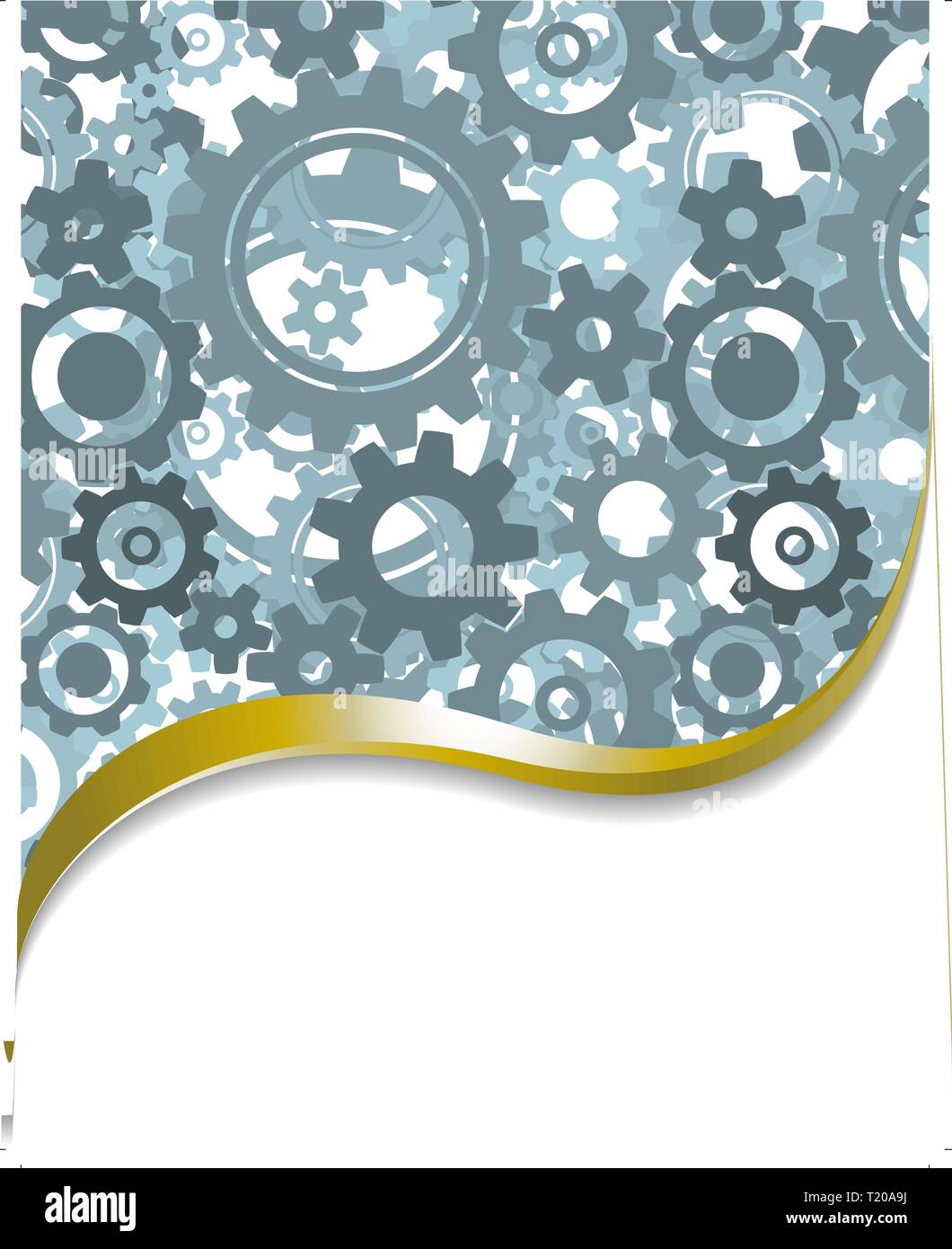 background made from various cogwheels Stock Vector
