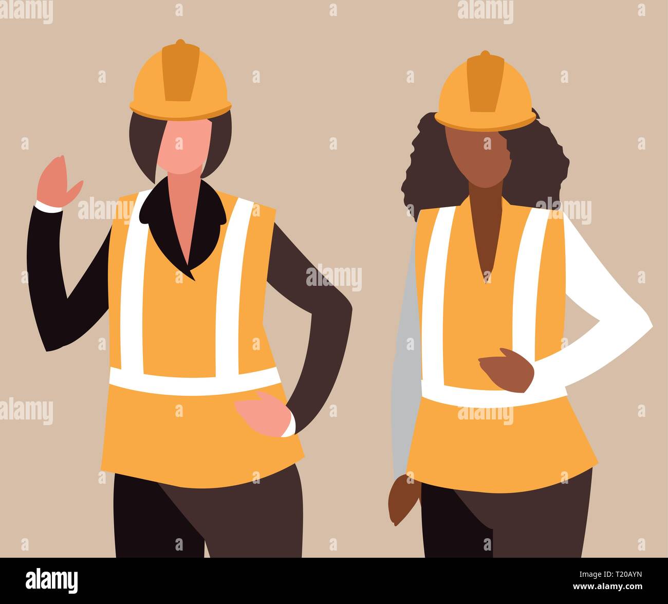 female industrial workers characters vector illustration design Stock Vector Image & Art Alamy