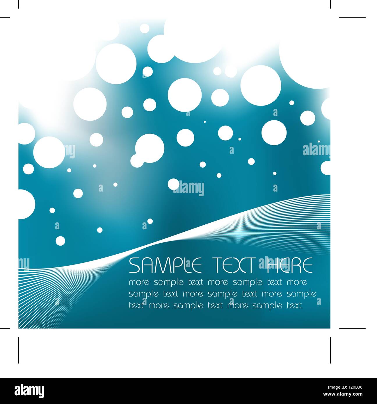 Abstract winter blue background with snow and sample text Stock Vector ...