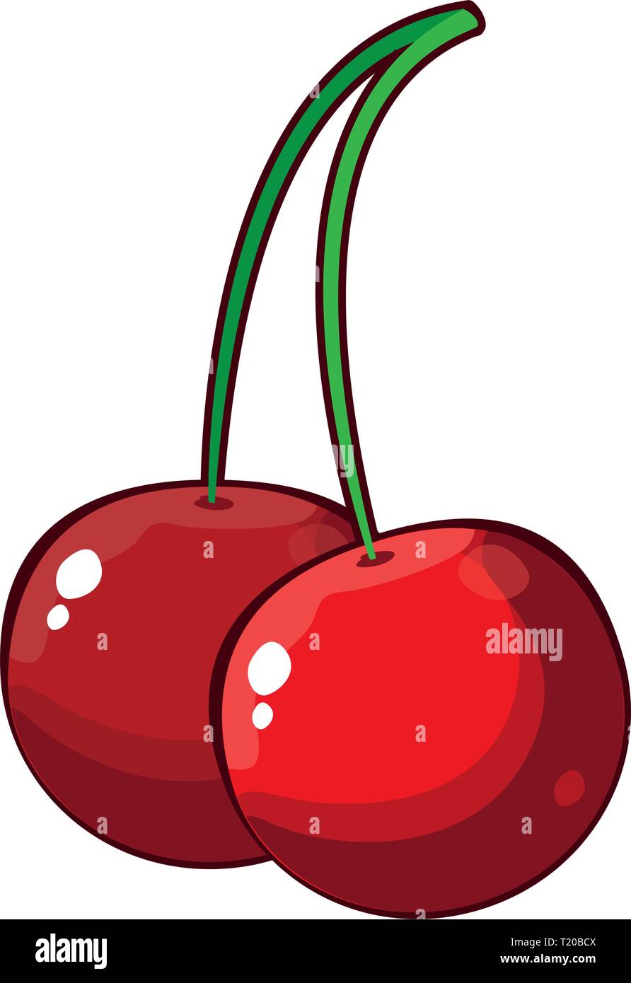 cherry pop art style icon vector illustration design Stock Vector Image &  Art - Alamy