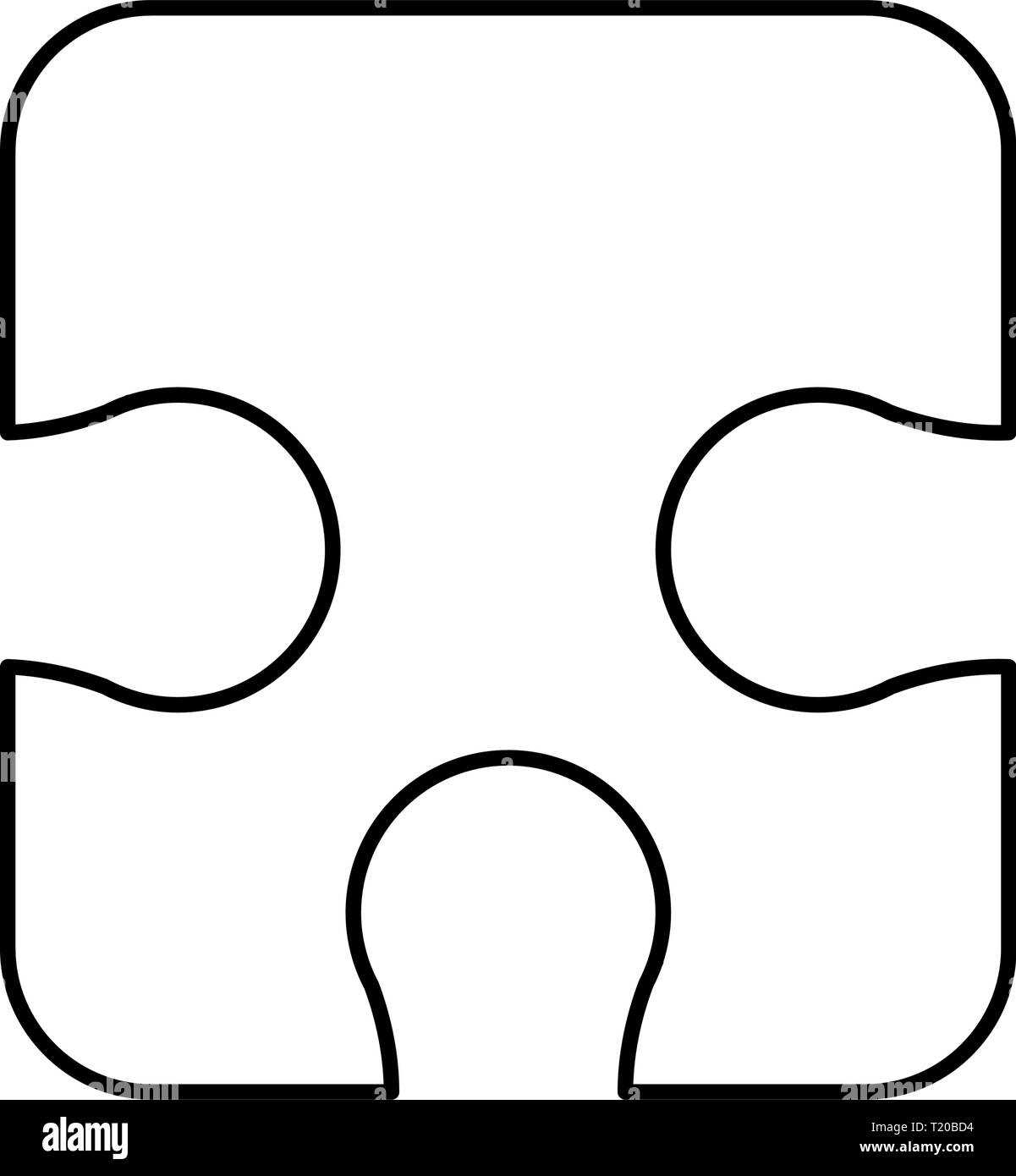 jigsaw puzzle piece on white background vector illustration Stock ...