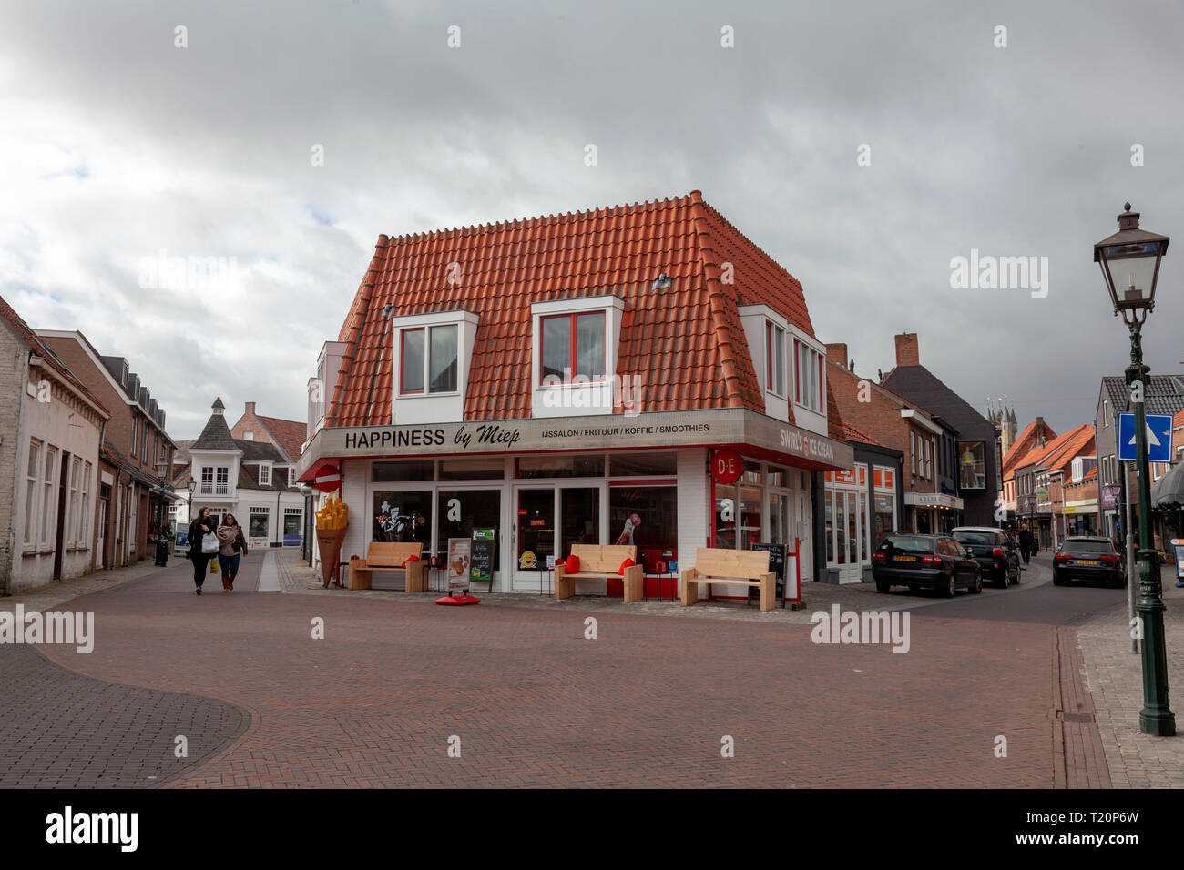 Coffe shop at Sluis,Zeeland ,Natherlands Stock Photo Alamy